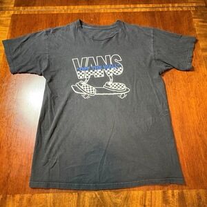 Vans "Off The Wall" Checkerboard Skate Graphic Tee Size Medium